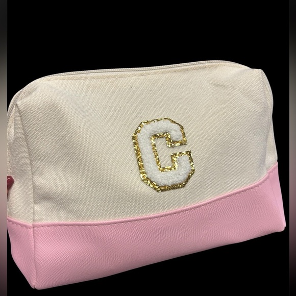 Pink and Cream Makeup Bag with Skincare and Makeup 8 pc. Bundle, NWOT - Picture 3 of 6